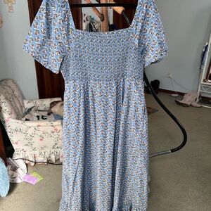 J Crew Cotton Puff Sleeve XXL dress
